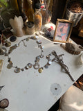 Mother of Pearl Rosary Necklace image 0
