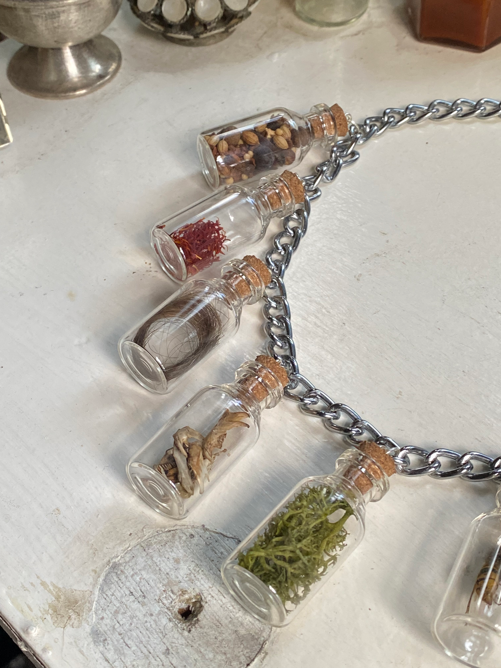 Oddity Filled Glass Vials Necklace image 3