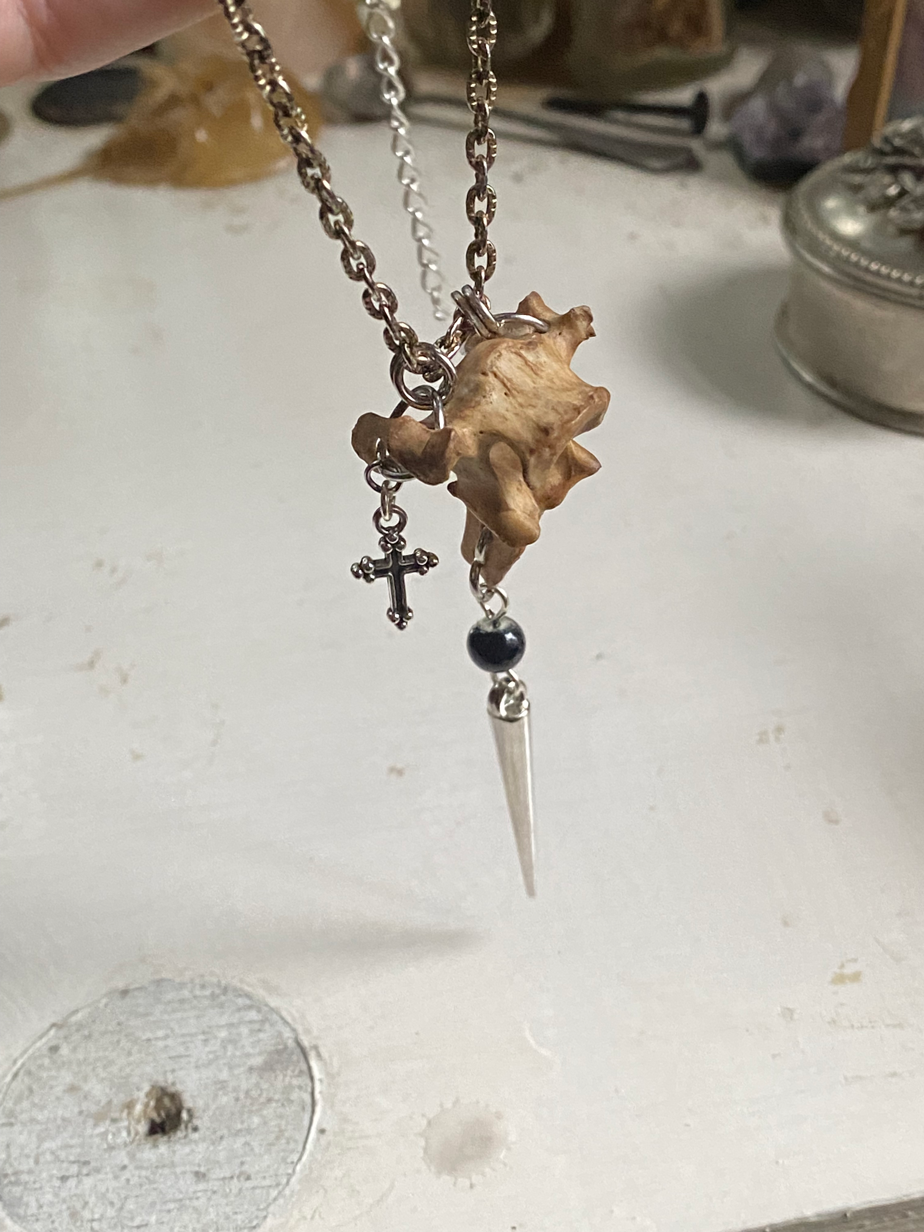 Vertibrae and Crosses Necklace image 4