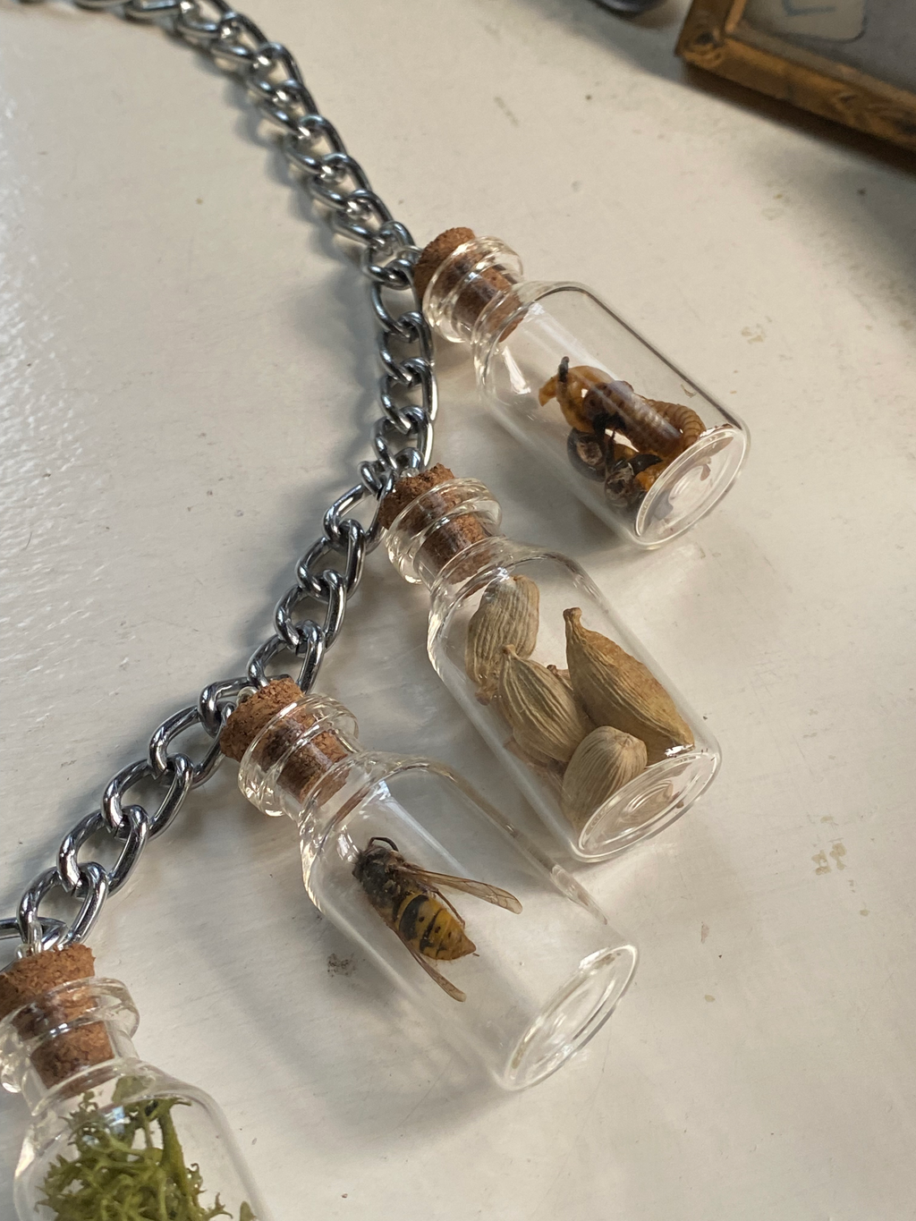 Oddity Filled Glass Vials Necklace image 1