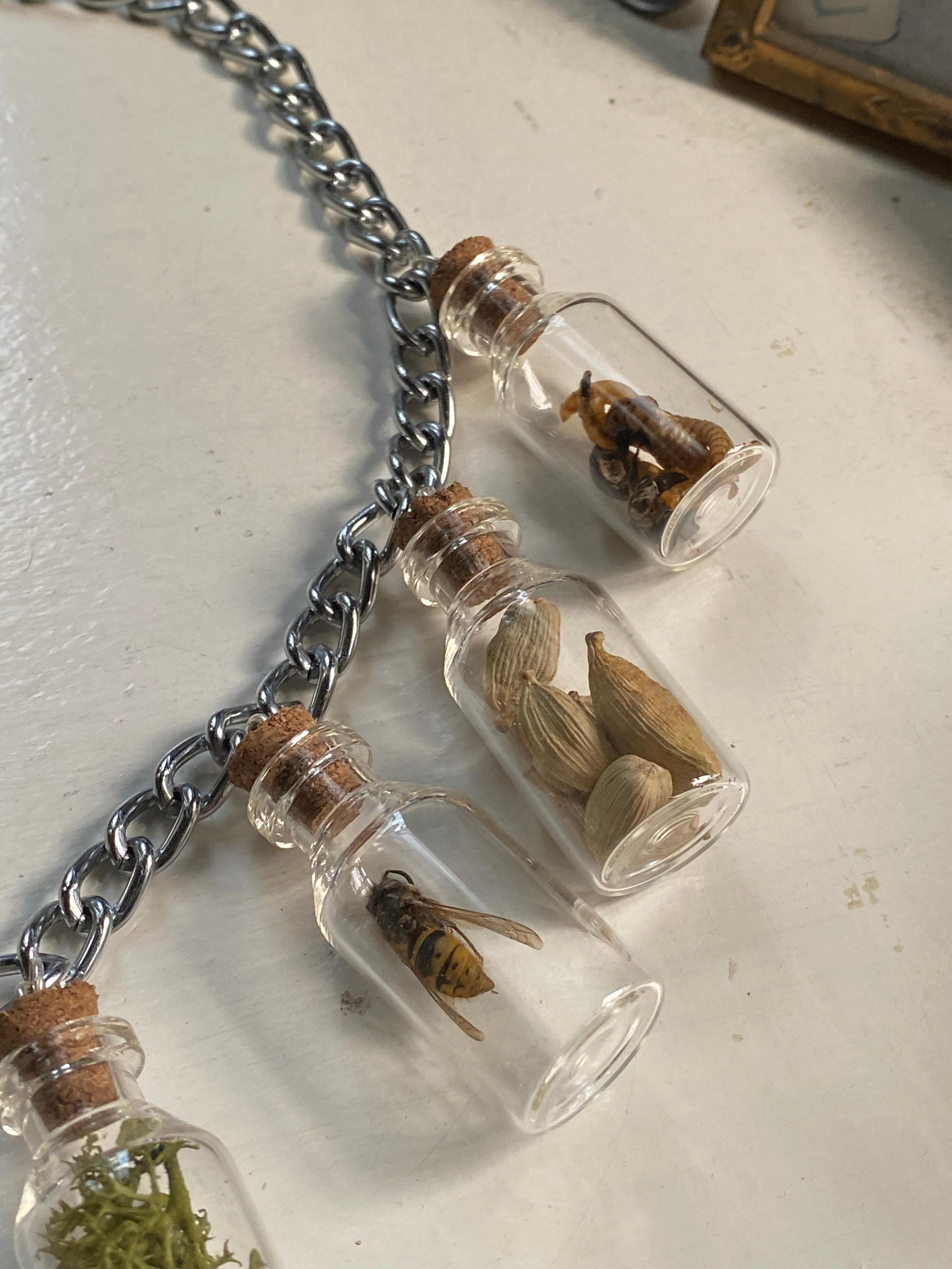 Oddity Filled Glass Vials Necklace image 1