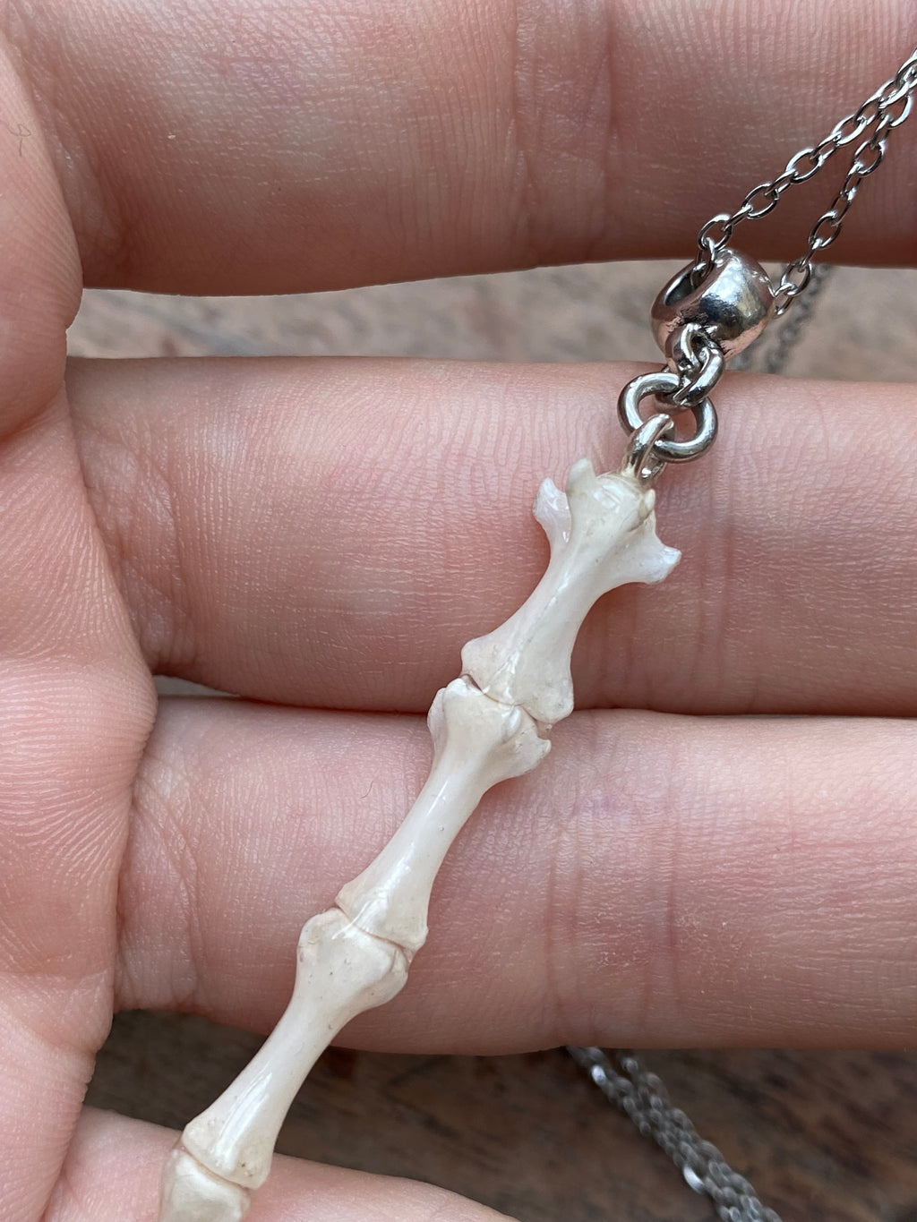 Complete Squirrel Tail Bones Pendant Necklace