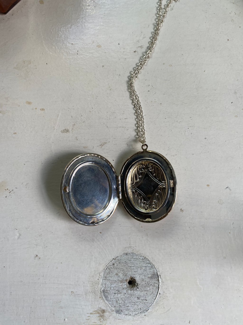 Beetle Locket with Mirror Necklace image 2