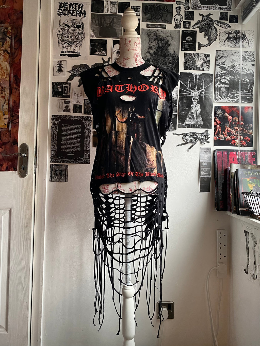 Upcycled ‘Bathory’ T-Shirt Dress