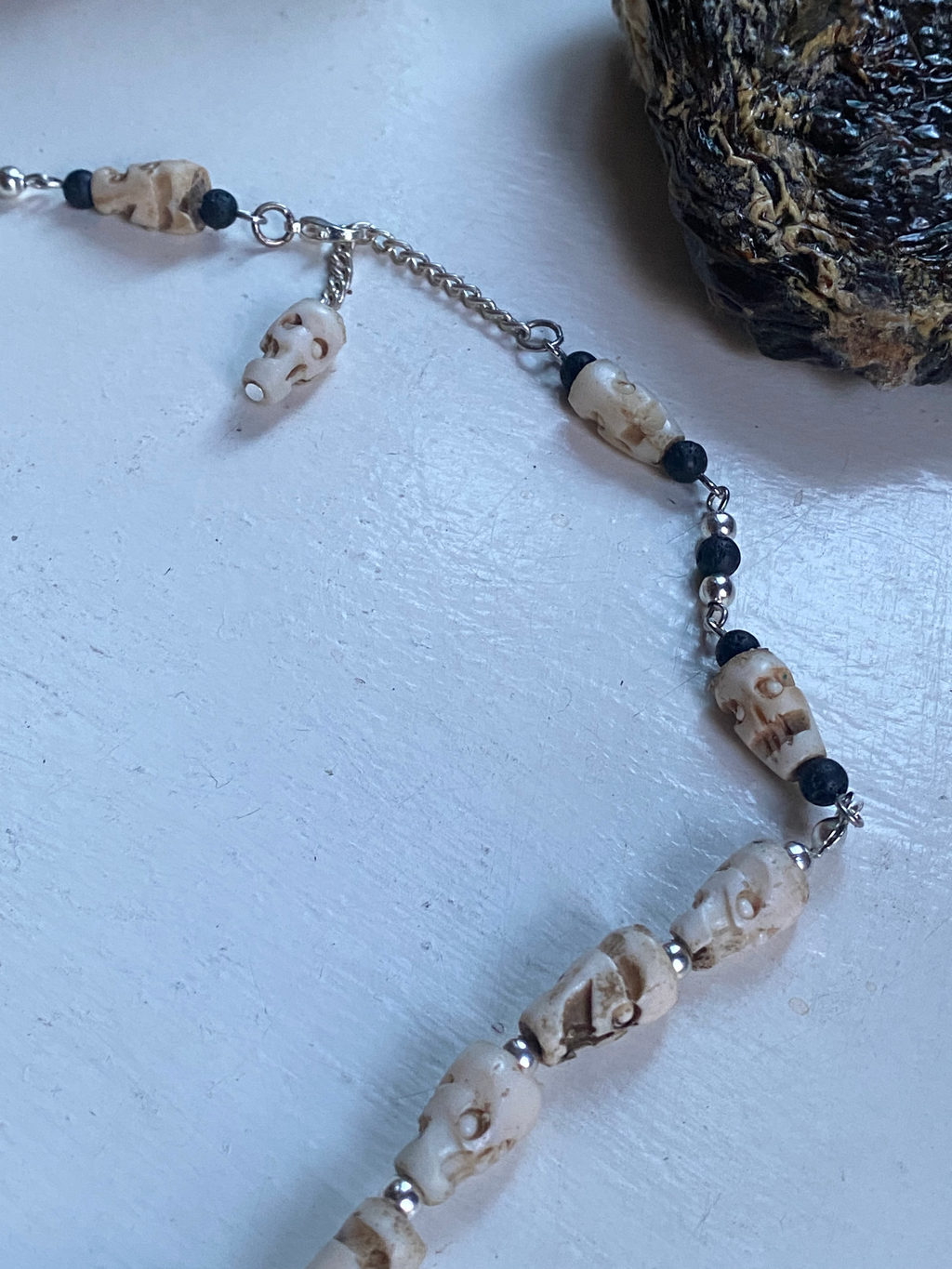 Animal Teeth and Carved Bone Necklace image 6