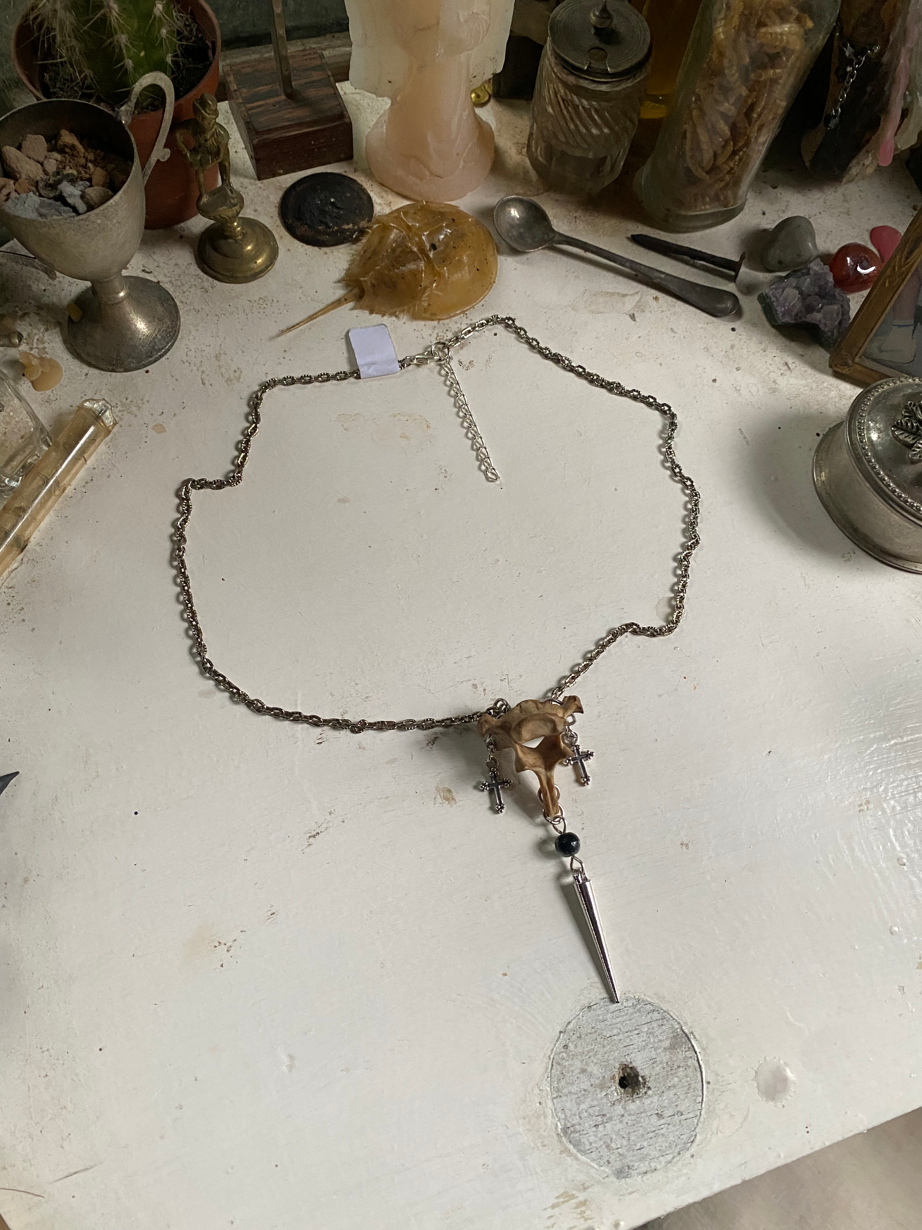 Vertibrae and Crosses Necklace image 1