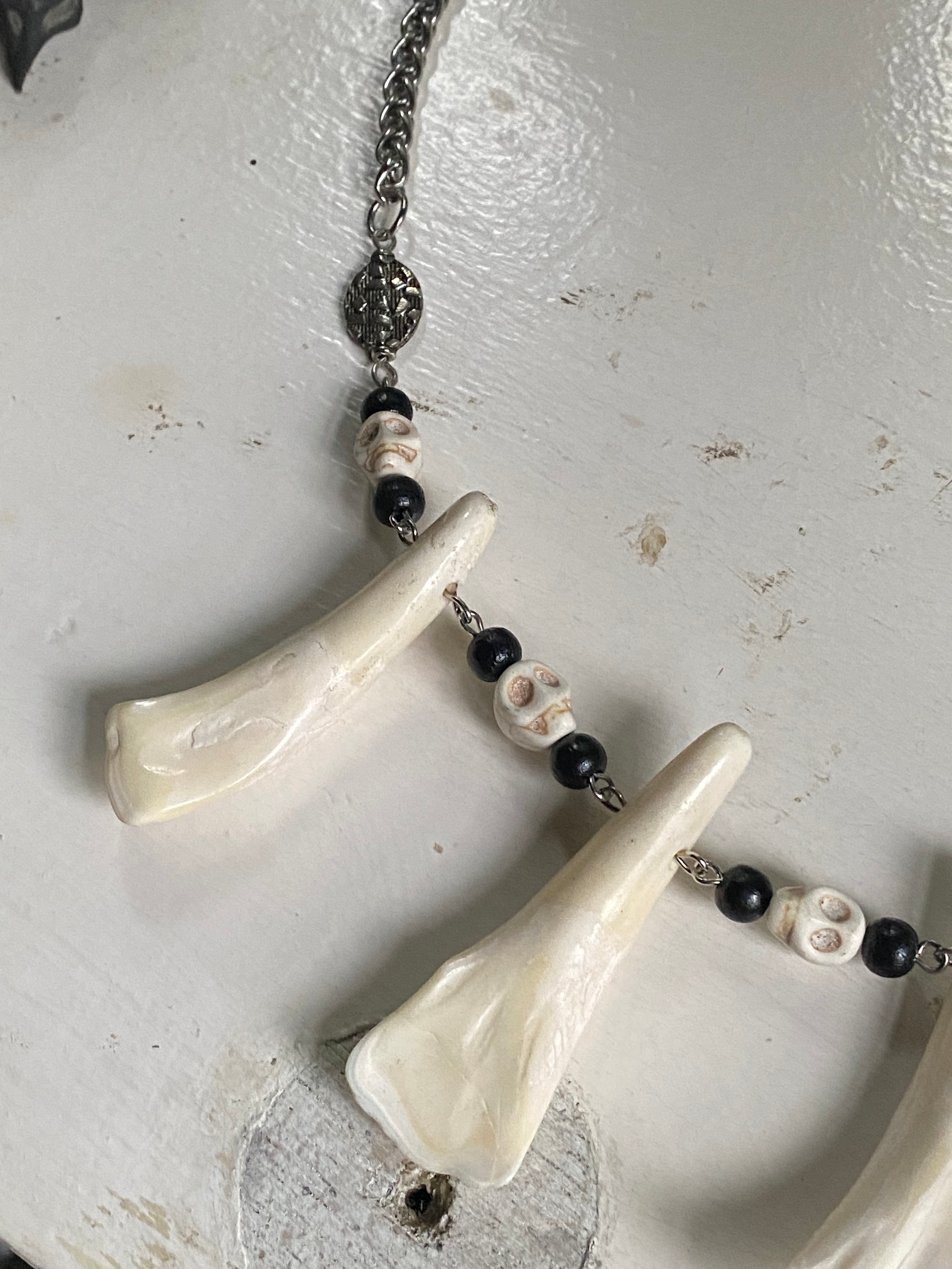 Three Buffalo Teeth Necklace image 1