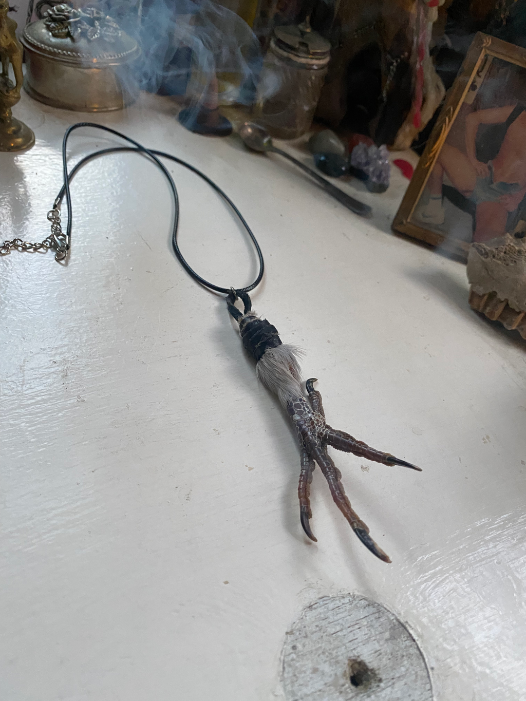 Bird Foot Leather Necklace image 3