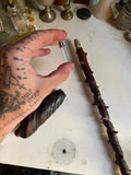Wooden Blackthorn Wand with Hidden Vial in Handle image 0