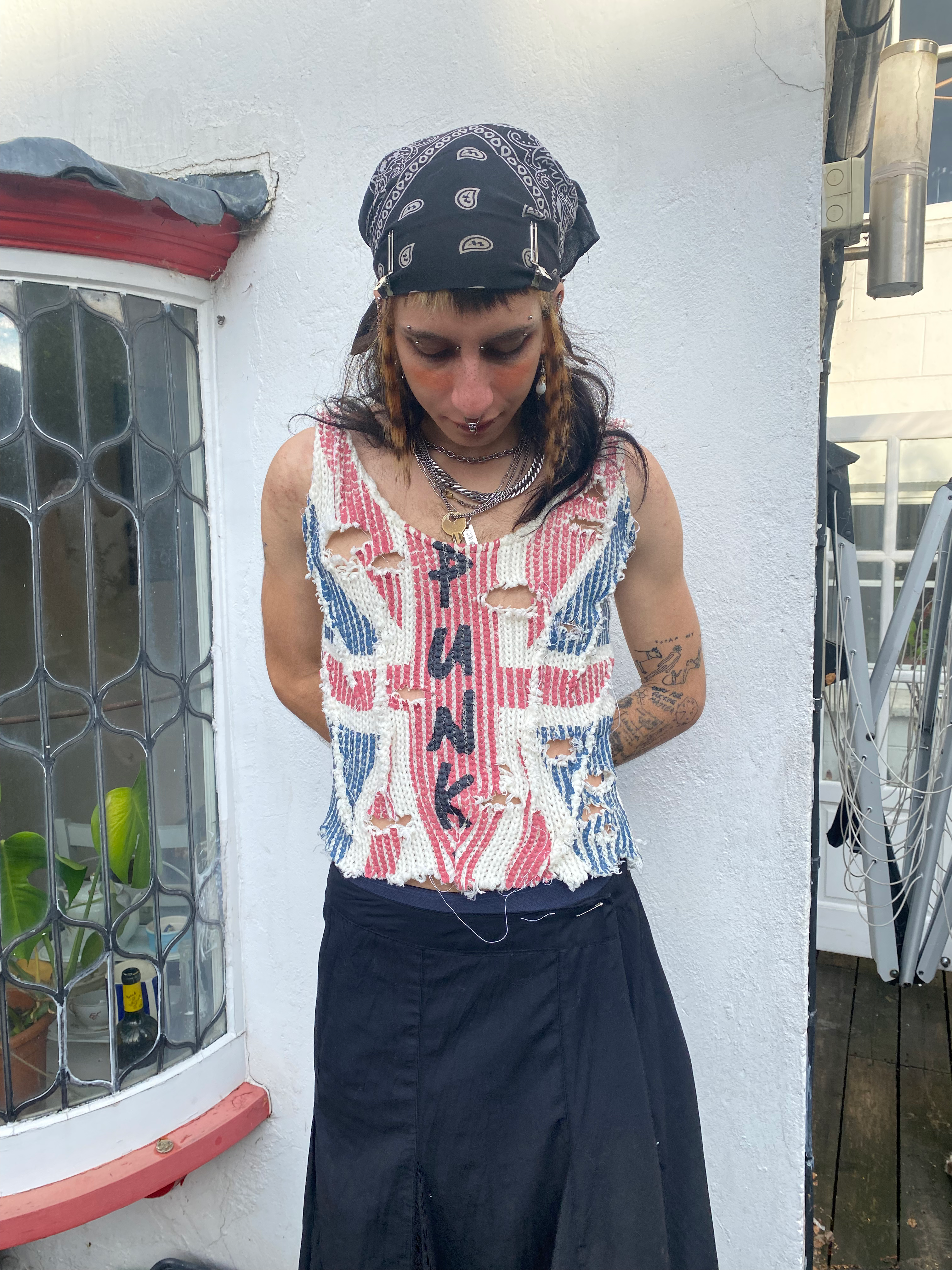 PUNK Union Jack Knit Vest image 2