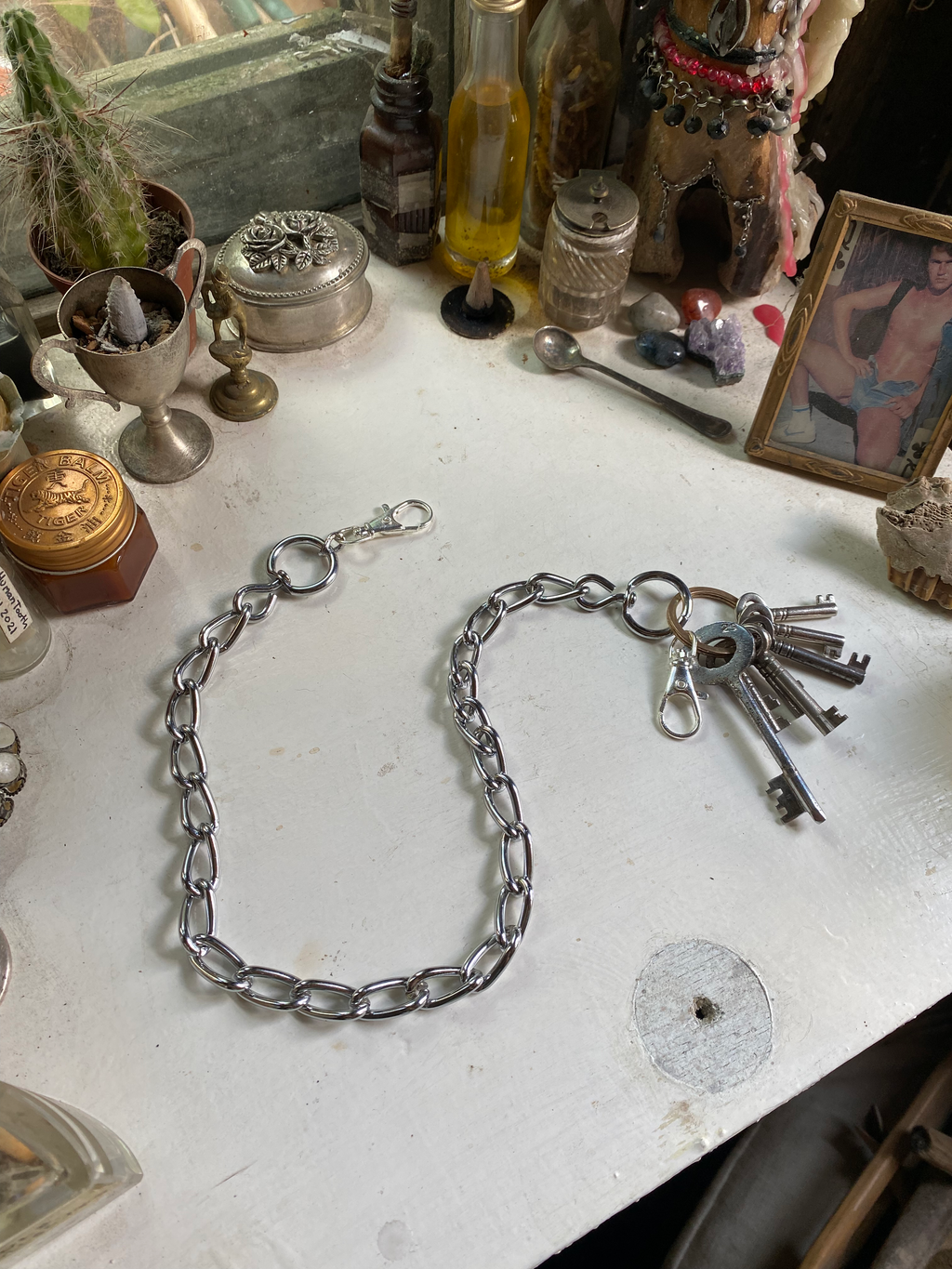 Stainless Steel Belt Chain with Keys image 2