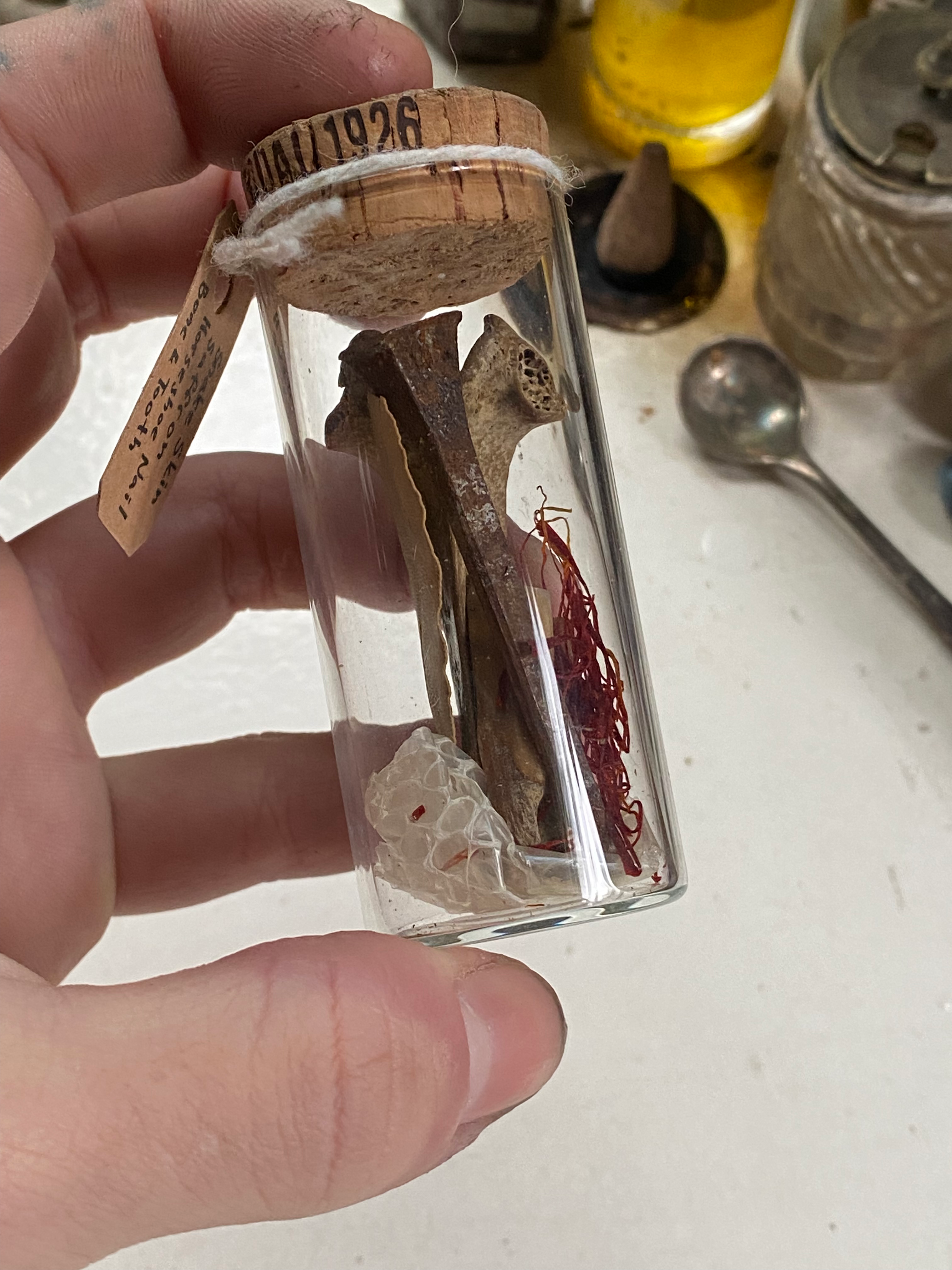 Oddity Filled Glass Jar image 1