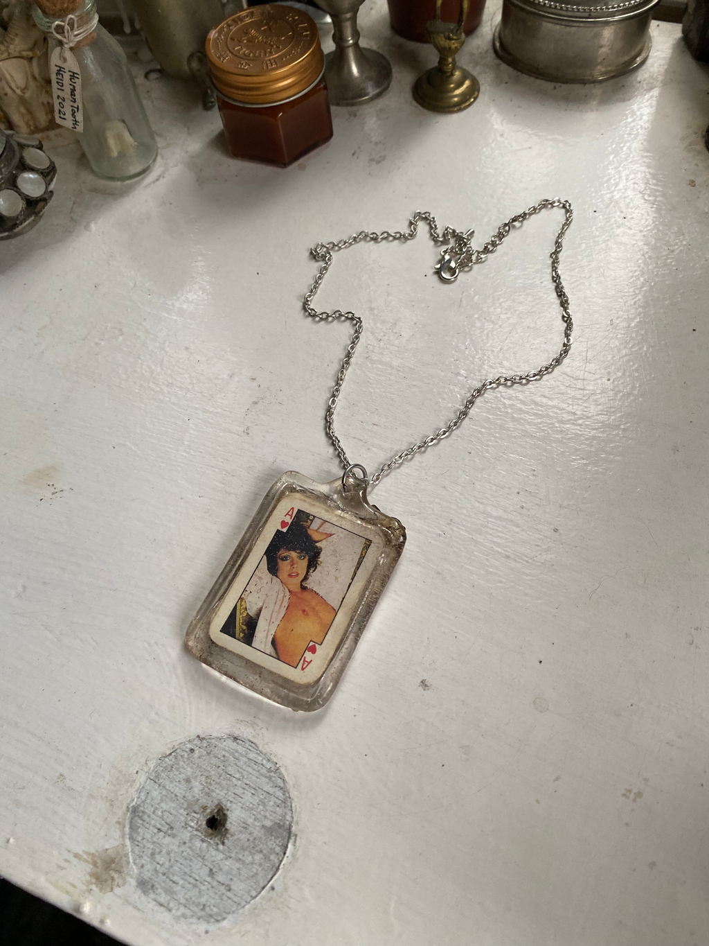 Seventies Erotic Playing Card Necklace image 2