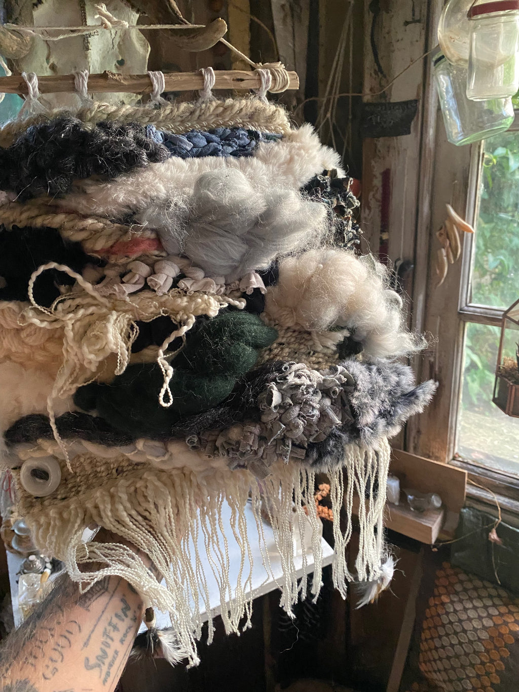 Mixed Textile Weaving Wall Hanging image 3