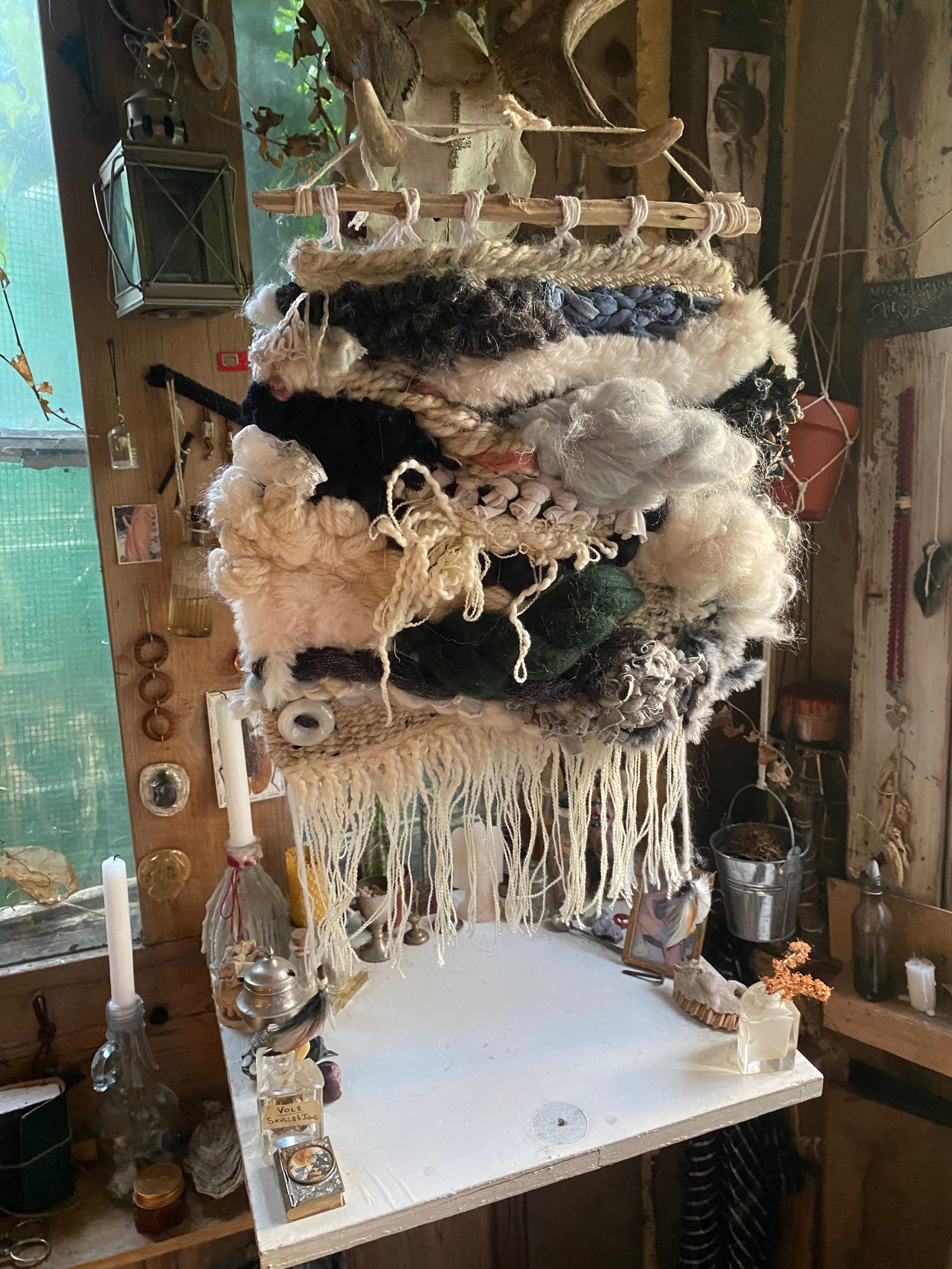 Mixed Textile Weaving Wall Hanging image 1