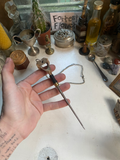 Vertebrae Bone Knife/Owl on Chain image 0
