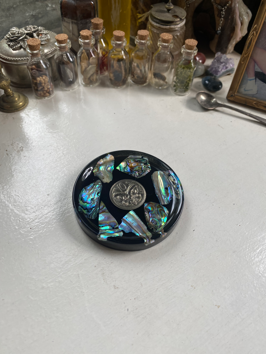 Coin and Mother of Pearl Dish image 1