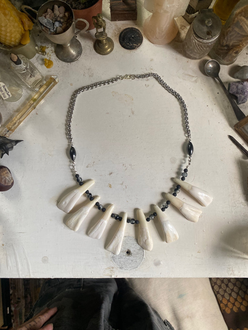 Large Buffalo Teeth Necklace image 0