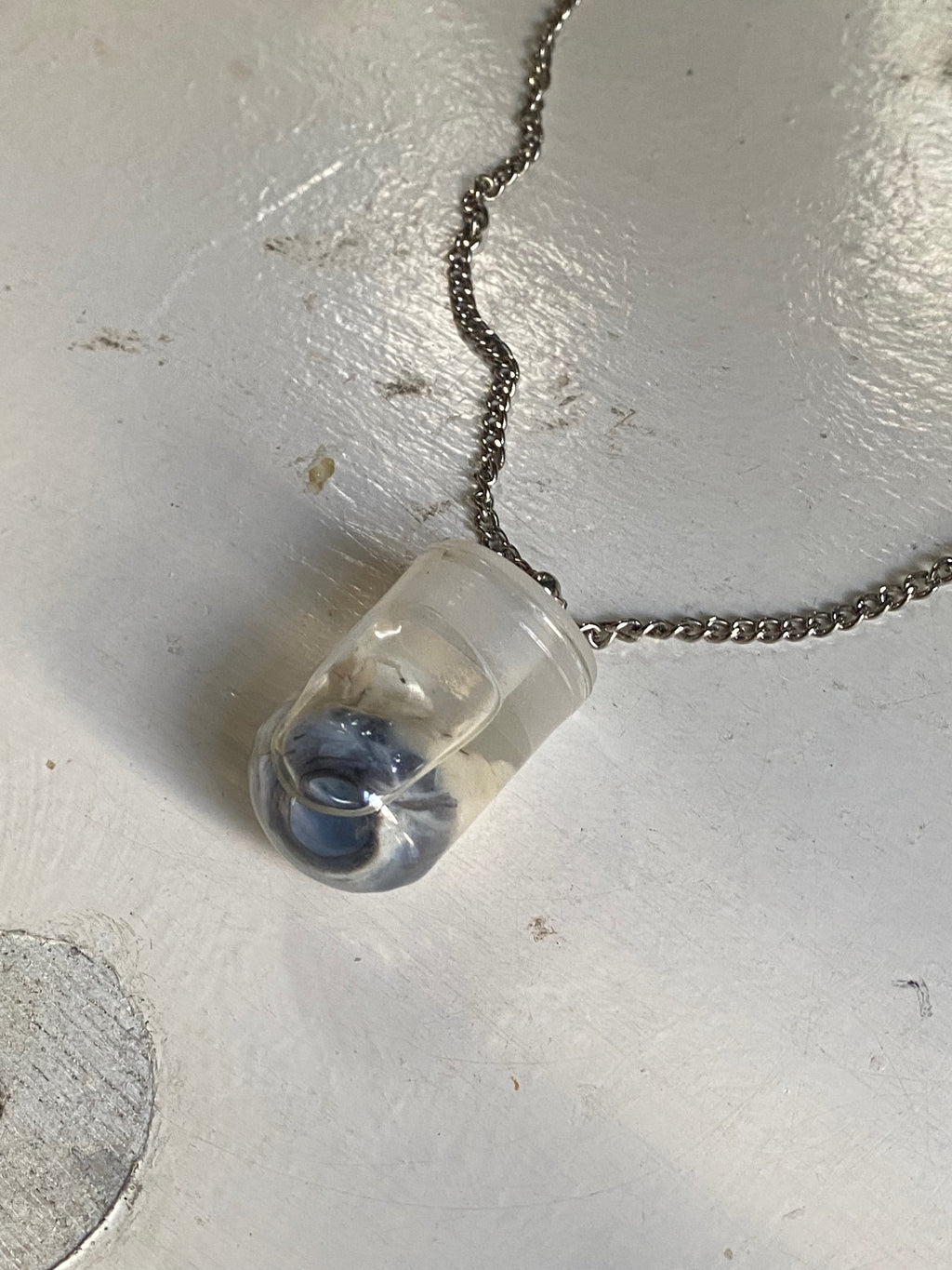 Crow Eyeball Wet Specimen on a Chain image 4