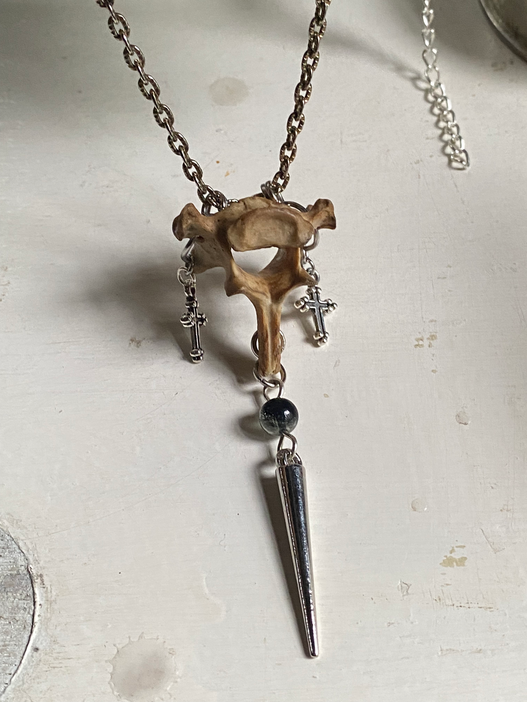 Vertibrae and Crosses Necklace image 3