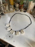 Coyote Teeth and Black Chain Necklace image 0