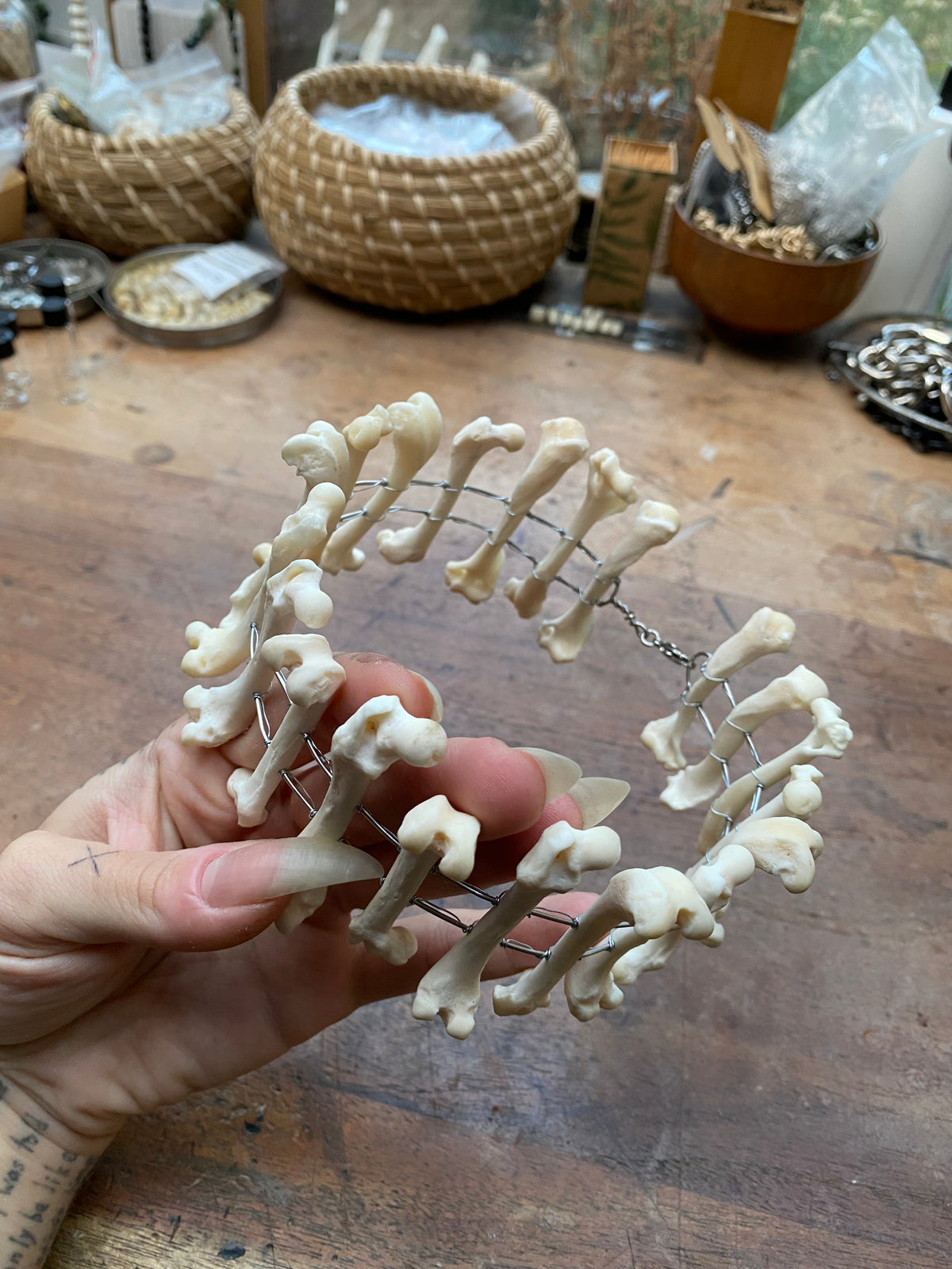 Mink Femurs Wide Choker
