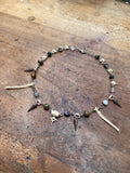 Indian Agate, Squirrel Vertibrae and Femurs Necklace