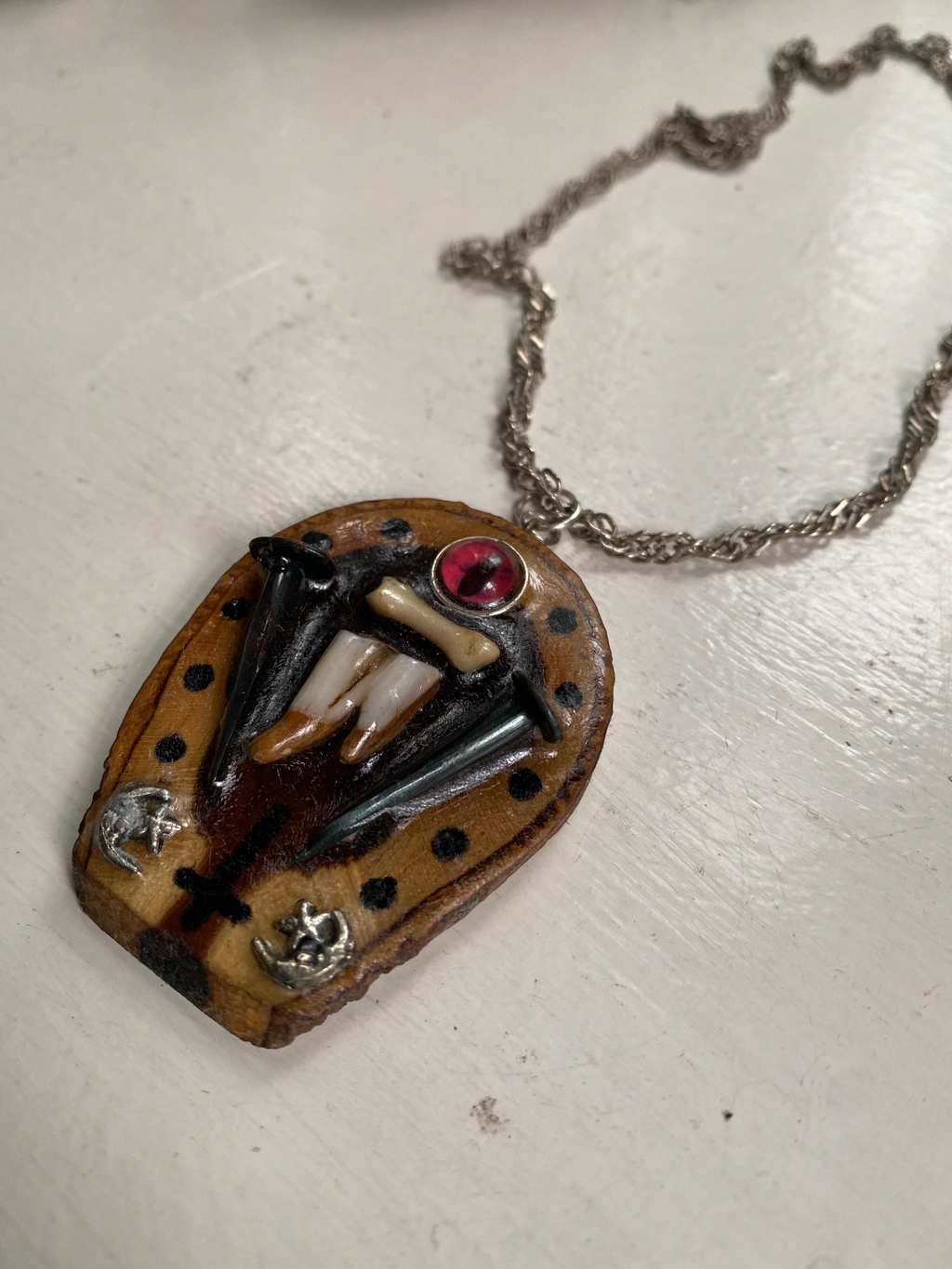 Oddity Wooden Necklace image 1