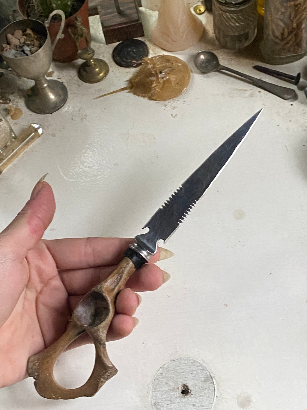 Hip Bone Symmetrical Blade Dagger image 2