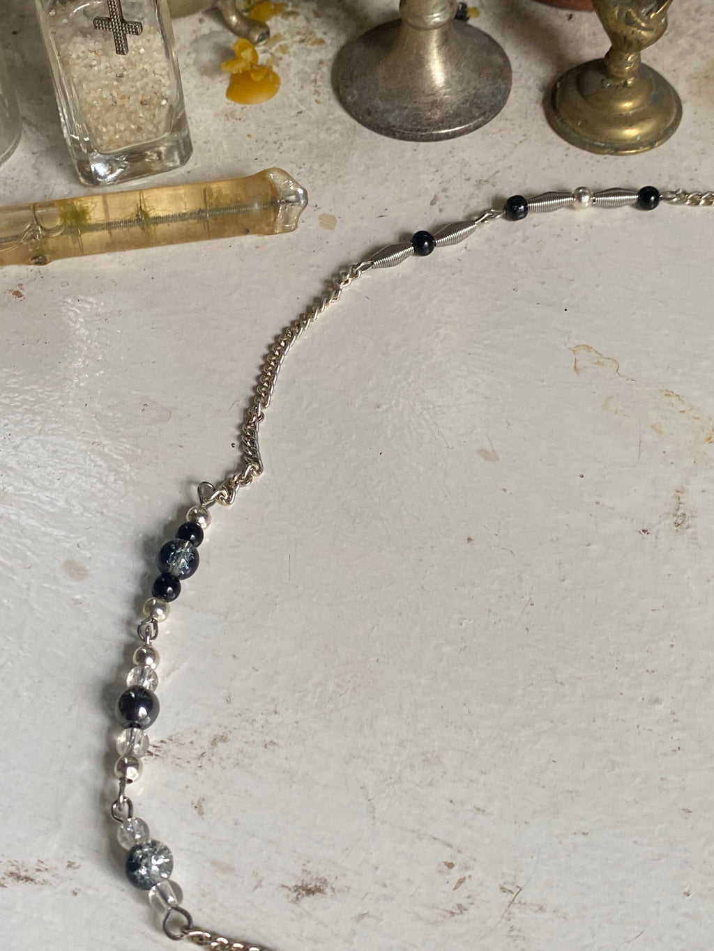 Sword Necklace with Glass Beads image 5