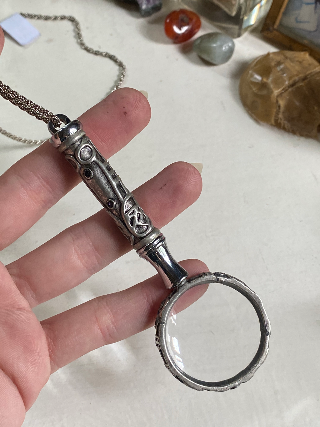 Magnifying Glass on a Chain Necklace image 2