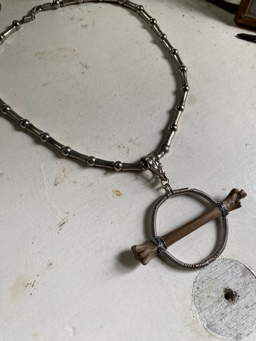 Fossilised Bone Orb Necklace image 3