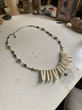 Coyote Teeth Necklace with Crosses image 0