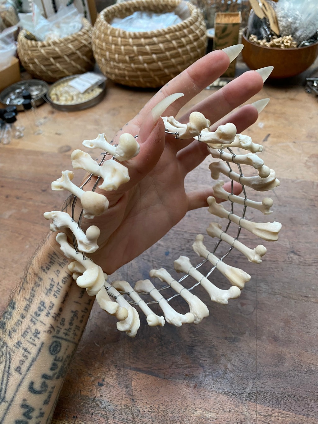 Mink Femurs Wide Choker
