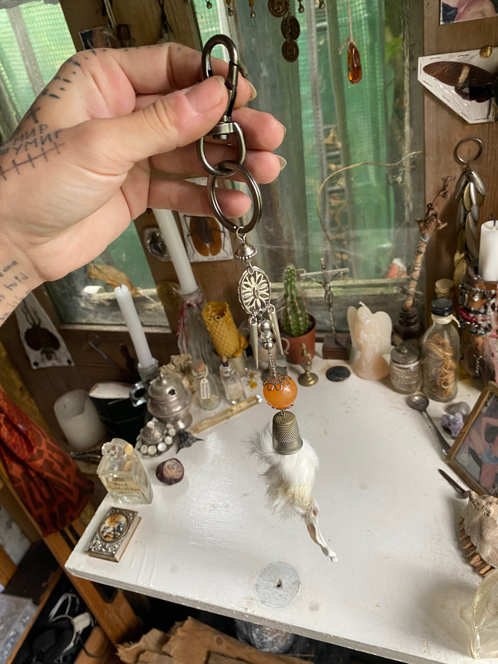 Large Rabbit Ear Keychain image 1