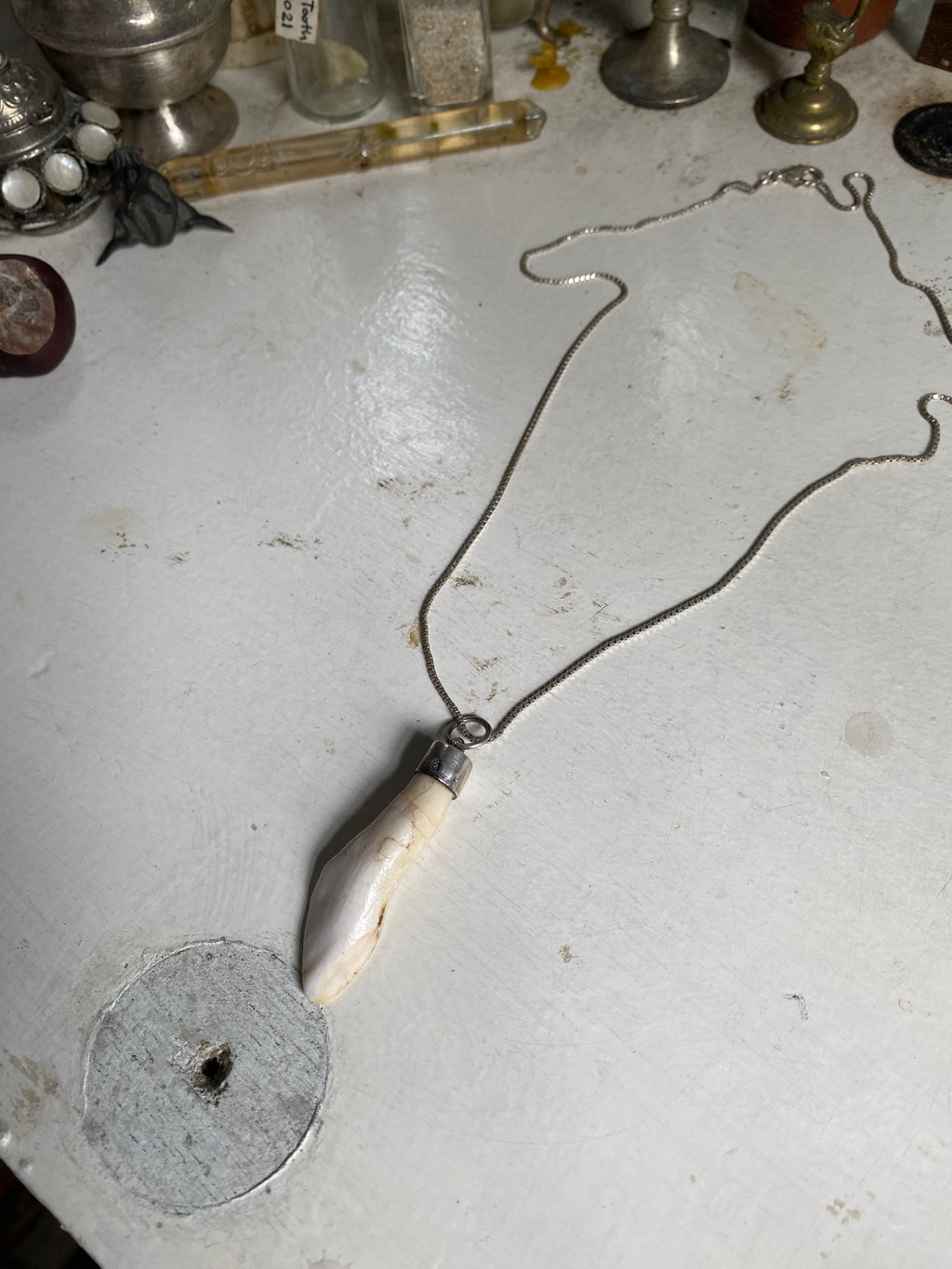 Sterling Silver Tooth Pendant image 0