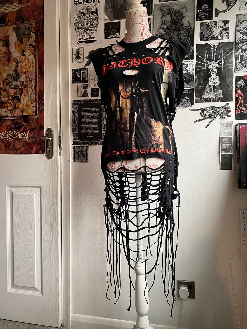 Upcycled ‘Bathory’ T-Shirt Dress