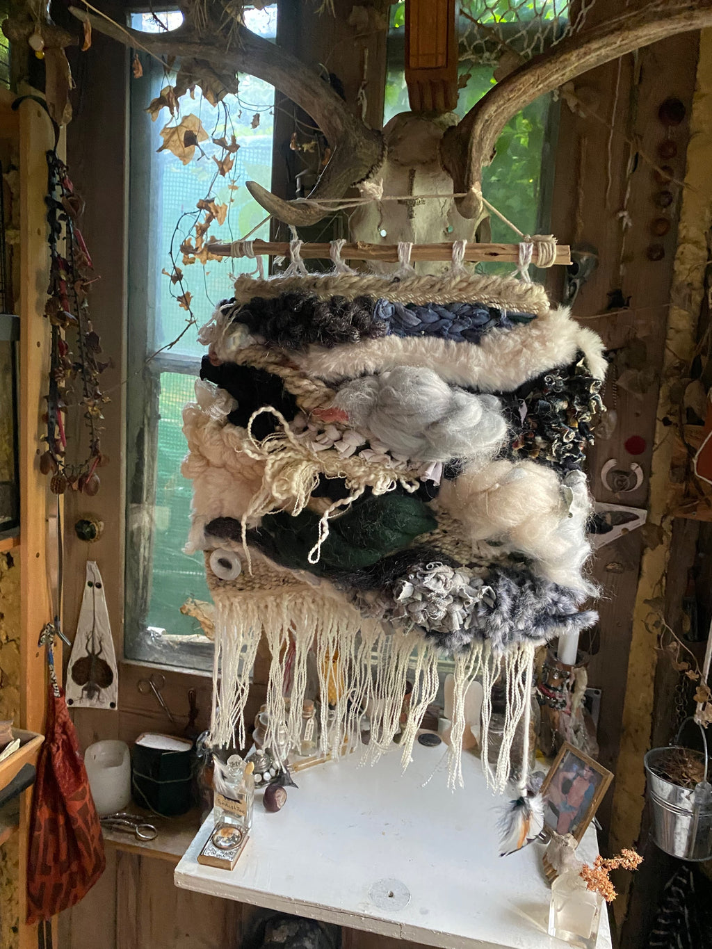 Mixed Textile Weaving Wall Hanging image 5