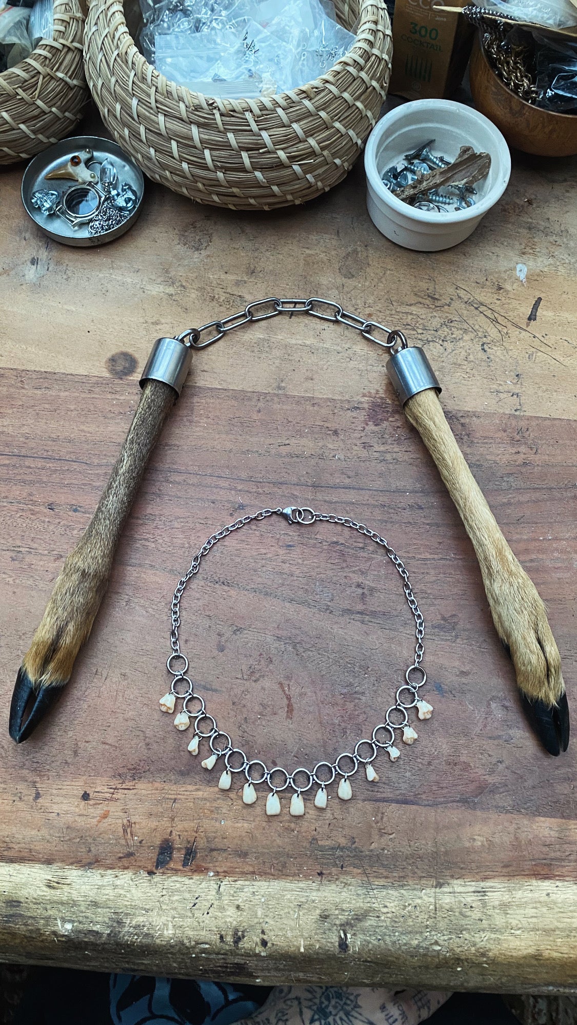 Deer Leg Display Nunchucks