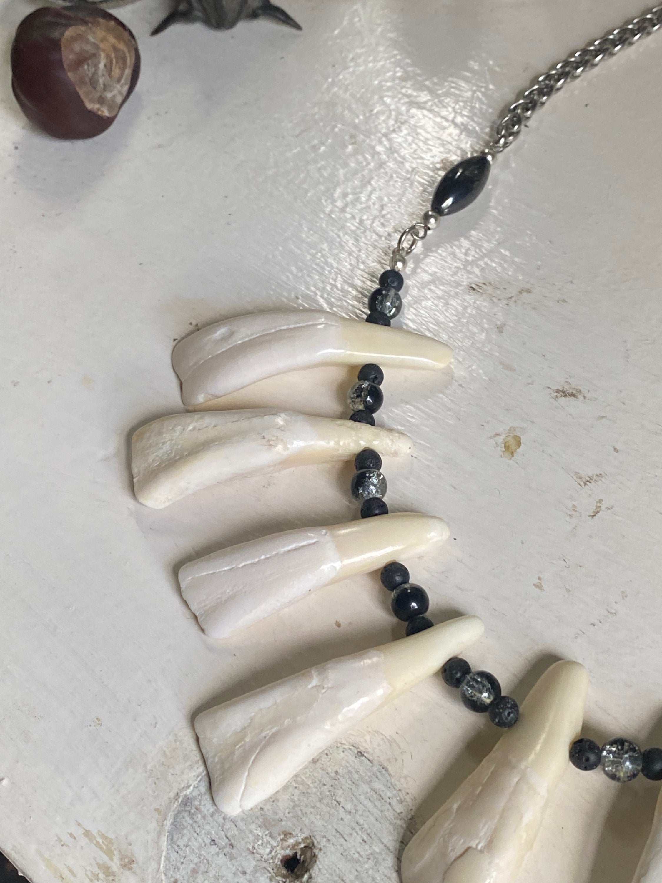 Large Buffalo Teeth Necklace image 2