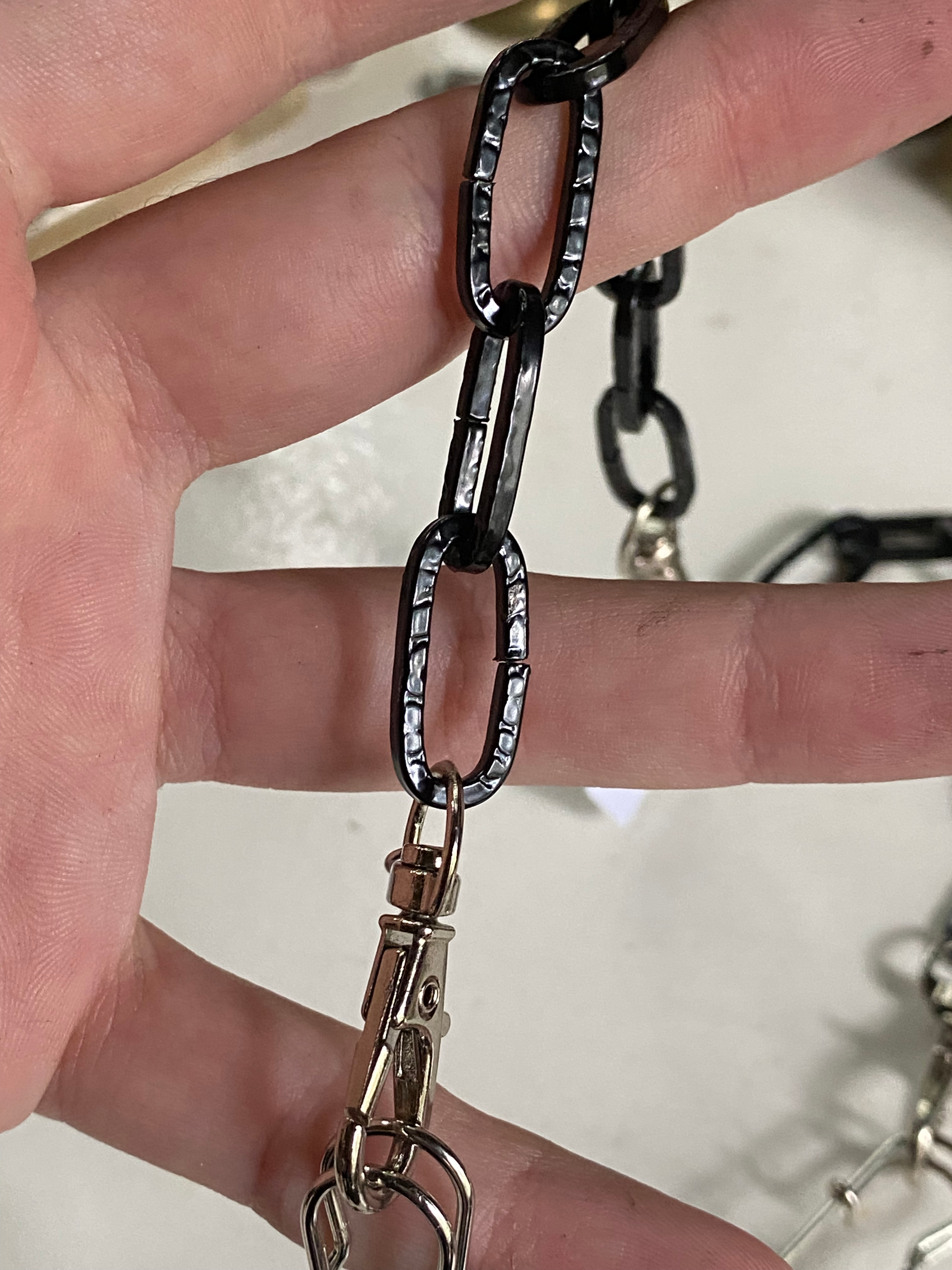 Mink Vertibrae and Coyote Teeth Black Chain Necklace image 6
