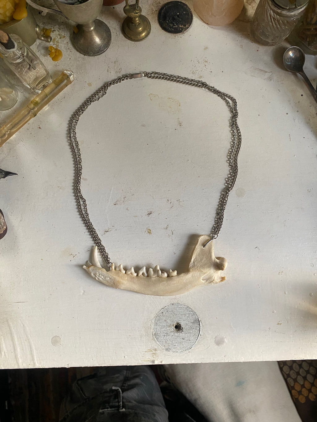 Fox Jaw Double Chain Necklace image 3