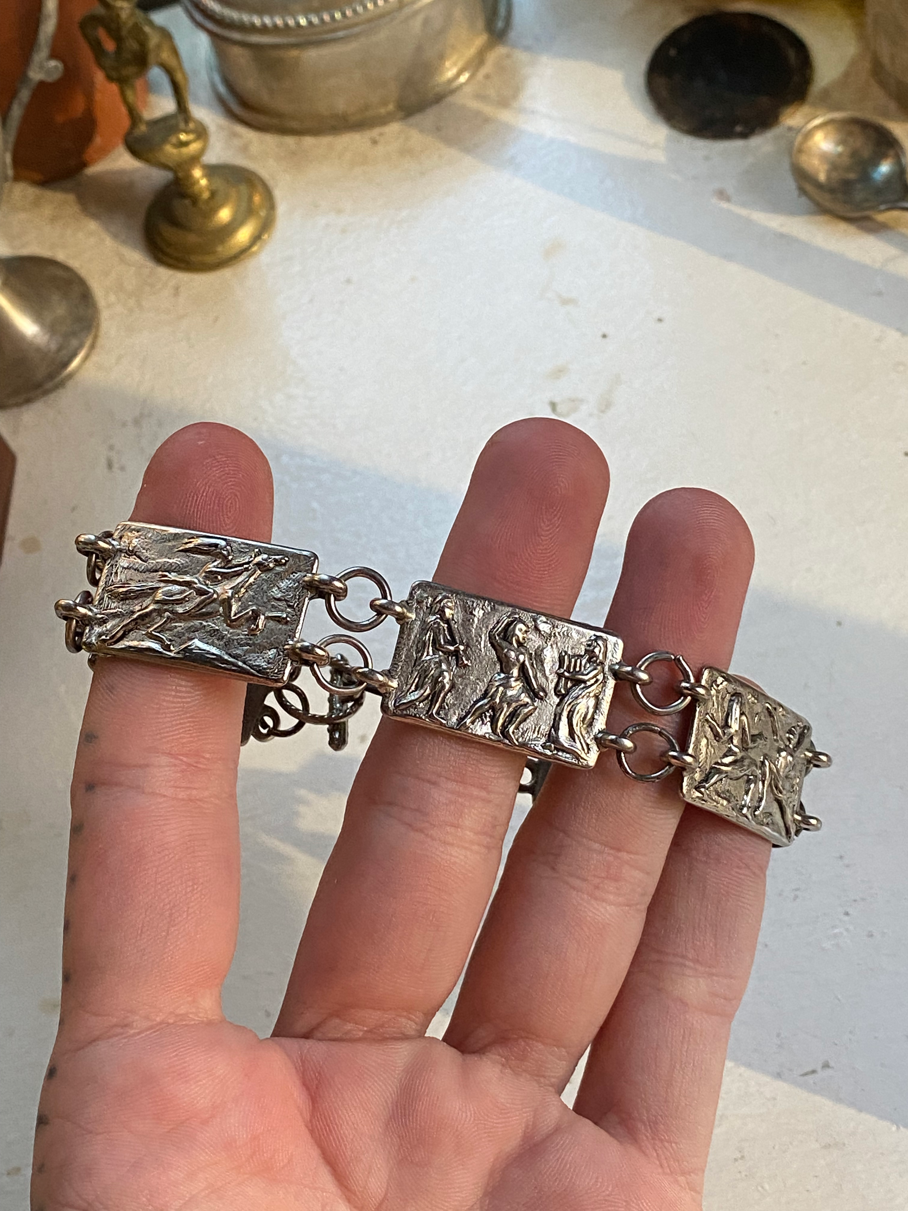 Vintage Scenery Plates Bracelet image 1