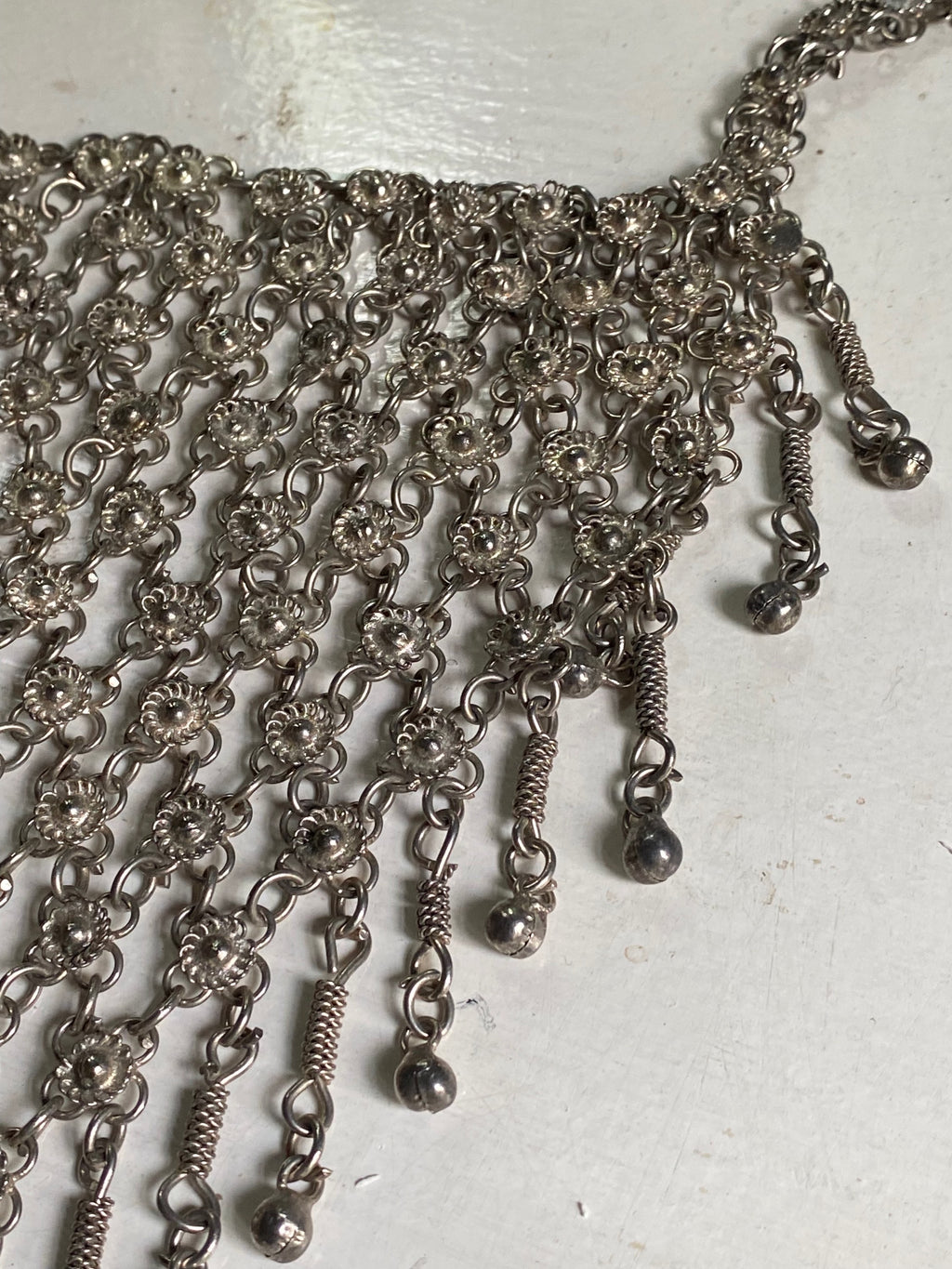 Large Vintage Chainmaille Style Necklace image 3
