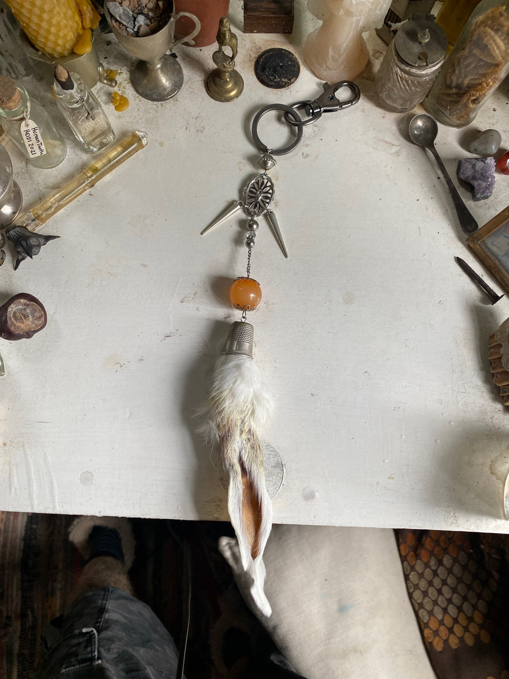 Large Rabbit Ear Keychain image 2