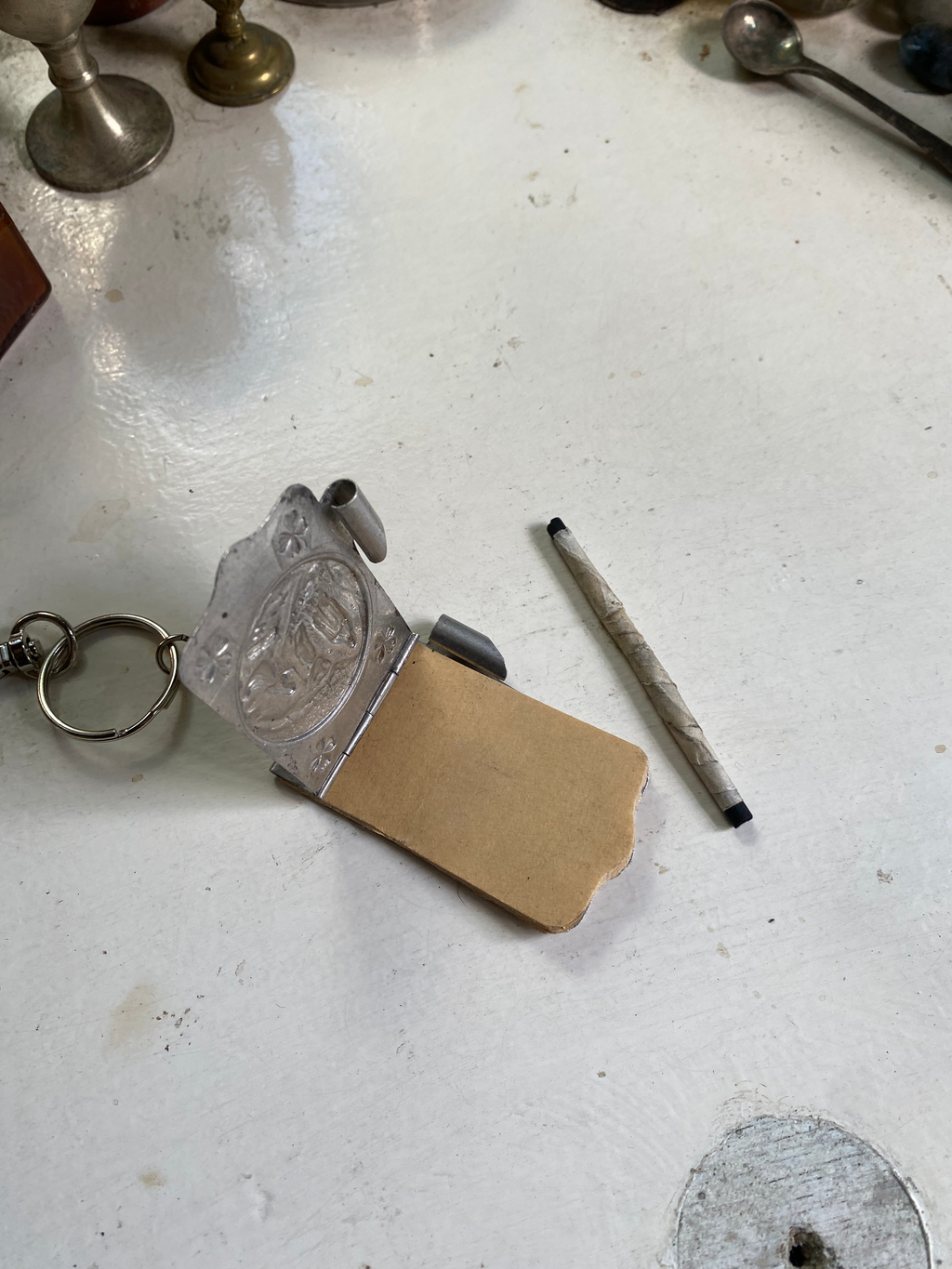 Notepad with Charcoal Pencil Keychain image 5