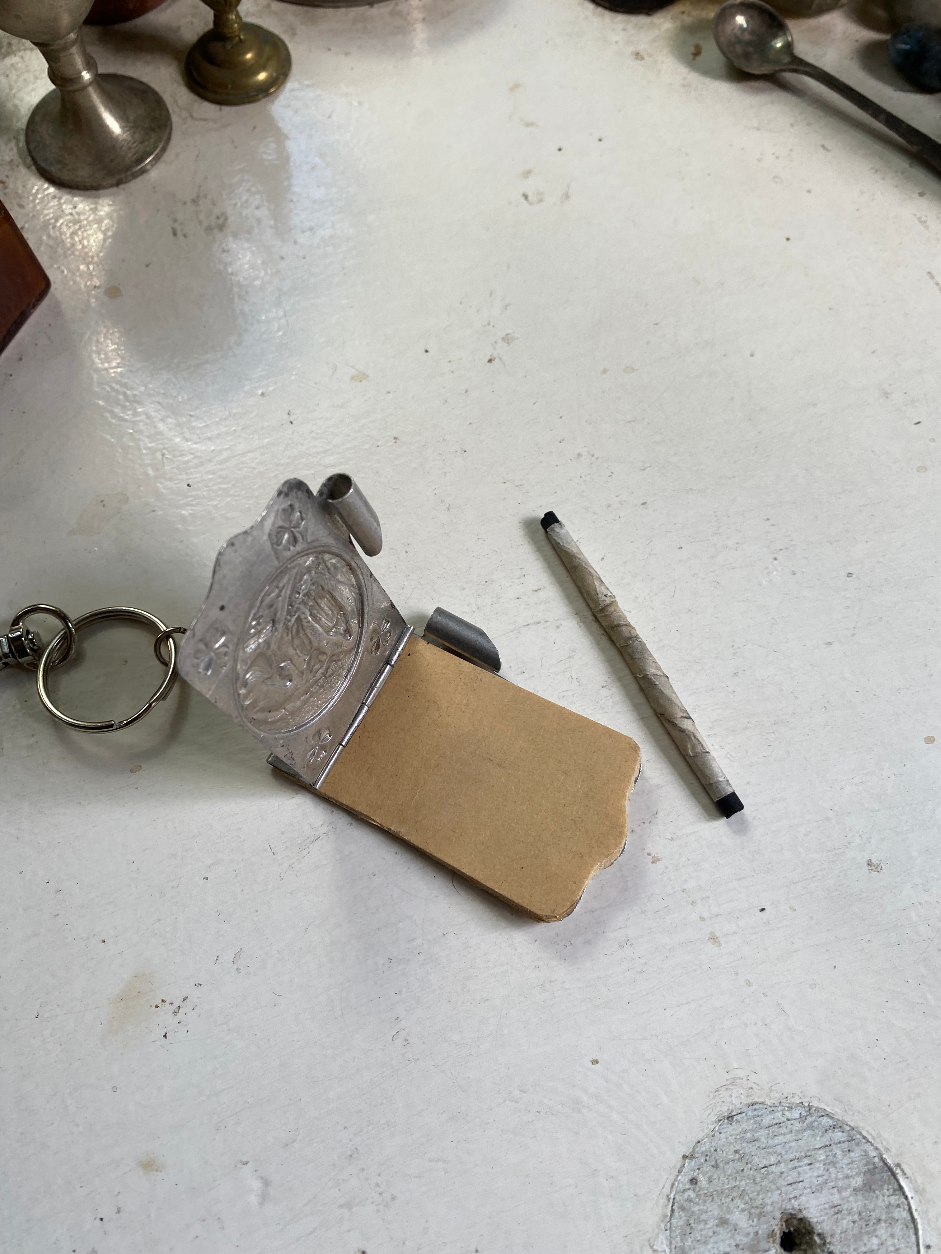 Notepad with Charcoal Pencil Keychain image 5