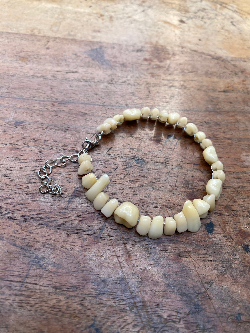 Vintage Dentist Ceramic Teeth Bracelet