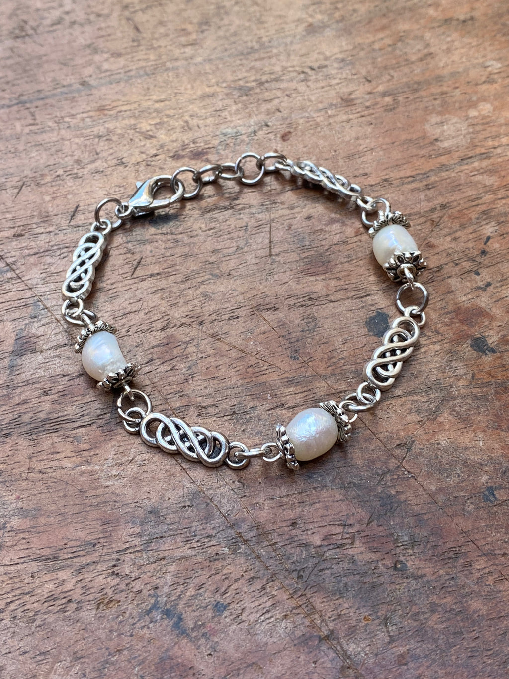 Cultured Pearls Charm Necklace