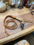 Large Deer Leg Leather Whip